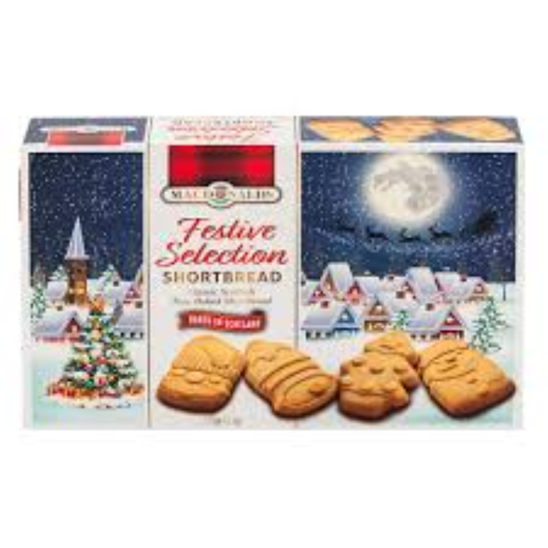 MACDNALDS FESTIVE SELECTIVE SHORTBREAD 175G